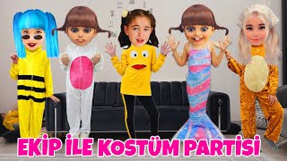 ELİF KOMŞU EKİBİ İLE KOSTÜM PARTİSİ YAPTI  PİŞTİ OLDU  بابا جاب لي بالون  جنى مقداد  طيور بيبي [upl. by Iolenta789]