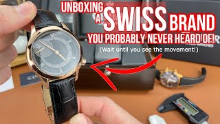 Unboxing a Beautiful Swiss Made Watch Cimier Petite Seconde Black The Movement is Amazing [upl. by Romonda]