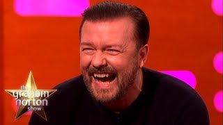 RICKY GERVAIS FUNNIEST MOMENTS on The Graham Norton Show [upl. by Bose495]