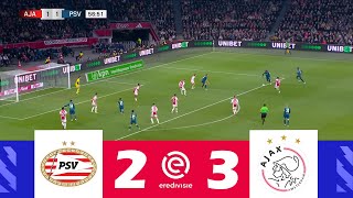 PSV versus Ajax 23  Eredivisie 202425  Wedstrijd Hoogtepunten [upl. by Annnora837]