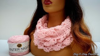 Easy Crochet  Arctic Cowl  Easy Crochet Cowl Pattern  Beginner Crochet Scarf Tutorial [upl. by Hersh641]