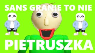 BALDI AI COVER SANS GRANIE TO NIE PIETRUSZKA OFFICIAL MUSIC VIDEO  English Subtitles [upl. by Reta637]