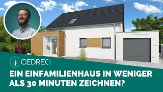 Ein Einfamilienhaus in weniger als 30 Minuten zeichnen [upl. by Nivloc877]