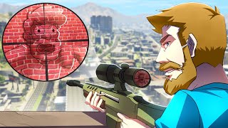 Hiding In Plain Sight VS Snipers In GTA 5 [upl. by Ecnatsnok585]