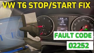 T6 Transporter StopStart FIX fault code 02252… Front crank seal and flywheel replaced [upl. by Ahsiekahs]