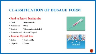 Pharmaceutical Dosage Forms Dosage Forms of Drugs  Different Types of Dosage Forms Pharmaceutics [upl. by Ramona]