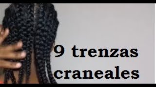 Cómo hacer TRENZAS pegadas sin extensiones en el cabello afro [upl. by Seline]