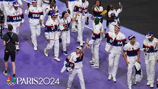 Best of Team USA at the Paris Olympics Closing Ceremony  NBC Sports [upl. by Thomasa]