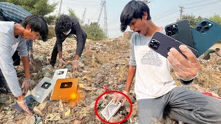 We Found Many IPhones and Gold Play buttons From Garbage [upl. by Brian338]