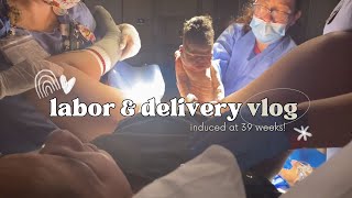 LABOR AND DELIVERY VLOG  BIRTH VLOG  Induced at 39 Weeks  Epidural RAW amp REAL Rainbow Baby [upl. by Farly]