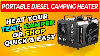 LF Bros 5KW Quiet Diesel Heater  Heat up your Tent RV Van Camper or Shop Super Easy [upl. by Aiki]