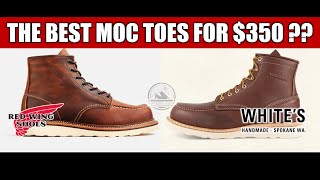 Red Wing Classic Moc 1907 vs Whites Boots Perry Moc Toe  Who Will Reign Supreme [upl. by Golightly]