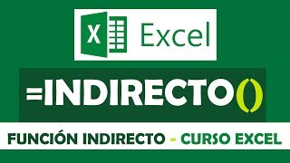 Como usar la Función INDIRECTO en Excel [upl. by Aelram]