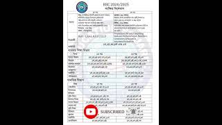 HSC 2425 Short syllabus hsc ssc2024 shortsfeed youtubeshorts [upl. by Aisekal995]