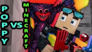 poppy playtime in minecraft steve vs Huggy wuggy animation [upl. by Terzas]