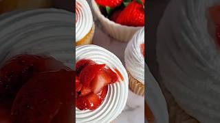 How to Make Delicious Strawberry Shortcake Cupcakes summervibes [upl. by Boland298]