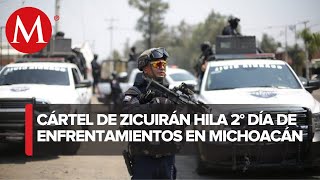 Siguen los enfrentamientos armados en Michoacán [upl. by Ulane]