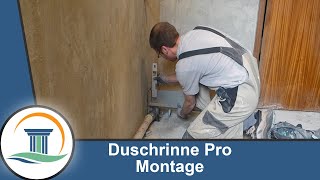 Montage Edelstahl Duschrinne Pro [upl. by Erdied932]