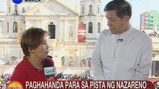 UB Paghahanda para sa Pista ng Nazareno sa Lunes tuloytuloy pa rin [upl. by Odlo]