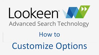 How to Customize Lookeen Options  Lookeen [upl. by Alin434]