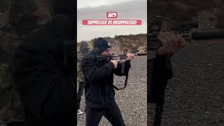 Suppressed 9mm AR vs unsuppressed suppressor ar9 targetshooting 9mm [upl. by Kaylil602]