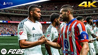 FC 25  Atletico Madrid vs Real Madrid Ft Mbappe Alvarez La liga 2425 Full Match  PS5™ 4K60 [upl. by Sdlonyer]