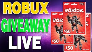 FREE ROBLOX GIFT CARD CODES GIVEAWAY  ROBUX CODES GIVEAWAY LIVE [upl. by Aremaj566]