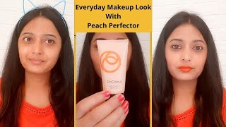 Everyday Natural Makeup Look with NEW Oriflame oncolour peach glow perfector  By HnBStation [upl. by Ehling]