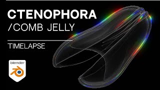 Ctenophora  Comb jelly Blender Timelapse [upl. by Jillana]