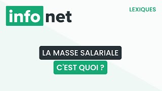 La masse salariale cest quoi  définition aide lexique tuto explication [upl. by Llehsem]