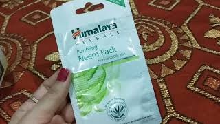 Himalaya herbal purifying neem face pack review in Hindiacne and glowing skin [upl. by Seeto]