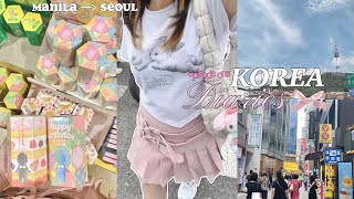 KOREA DIARIES 🎐⋆⊹ ࣪ ˖  exploring myeongdong namsan tower street food olive young haul [upl. by Ahsayn]