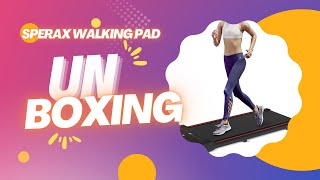 Sperax Walking Pad Treadmill Unboxing and Review [upl. by Darcia]