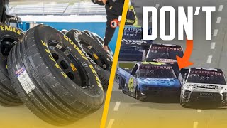 DONT DO THAT  Rain Tires Make Their Controversial Oval Debut [upl. by Ayikat]