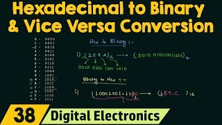 Hexadecimal to Binary amp Binary to Hexadecimal Conversion [upl. by Alten828]