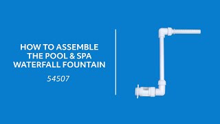 How To Assemble The Poolmaster Waterfall Fountain [upl. by Eamon]