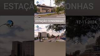 ESTAÇÃO CONGONHAS DA LINHA 17OURO DO MONOTRILHO EM SÃO PAULO SP youtubeshorts travel obra [upl. by Lebazej]