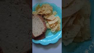 Todays Lunch Roast Beef and Jelly Sandwich with chips [upl. by Giacinta]