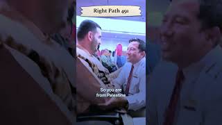 Indonesian pilot greets Palestinian passenger on plane pray for 🍉 foryou viral subscribe [upl. by Barfuss714]