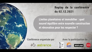 Webinar  Limites planétaires et immobilier [upl. by Ellon]