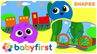 New Show  Shapes School  Educational Videos Learning Shapes amp Vehicles for kids  Baby First TV [upl. by Yunfei]