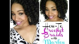 How To Crochet Braids w Marley Hair [upl. by Dichy597]