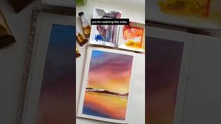 Lets paint using primary color artprocess watercolorartistry watercolourlandscape tutorial [upl. by Aubigny303]