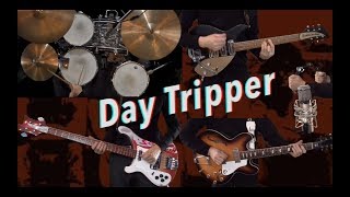 Day Tripper  Instrumental Cover  Guitars Bass Drums and Tambourine [upl. by Ahserkal413]