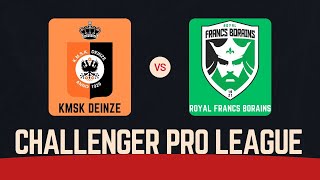 Deinze  Royal Francs Borains Challenger Pro League  23112024 [upl. by Enaitsirk]