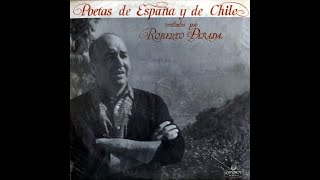 Poetas de España y de Chile recitados por Roberto Parada 1964 [upl. by Nosyaj]