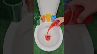 ASMR Various Candy Colors Rainbow Candy in Toilet [upl. by Lanta]