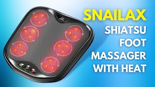 Snailax Shiatsu Foot Massager with Heat [upl. by Enahc]