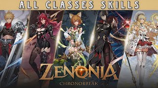 Zenonia Chronobreak  All 5 Classes Skills Gameplay Showcase AndroidiOS [upl. by Lelah731]