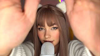 ASMR Purring mouth sounds amp hand movements [upl. by Enelegna]